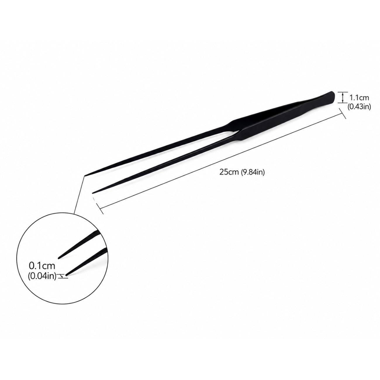 Straight Tweezers 25cm