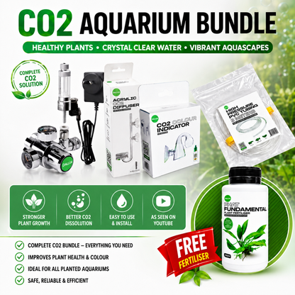 CO₂ Basic Bundle Kit – Regulator, Diffuser, Drop Checker & Free Fertiliser