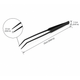 Curved Tweezers 25cm