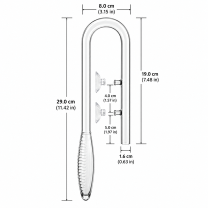 Glass Inlet Wide Mouth