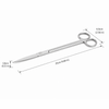 Aquascaping Scissors Straight 25cm