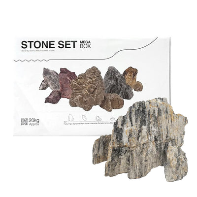 WIO - Grey Fossil Wood Stone Mega Box Set 22kg